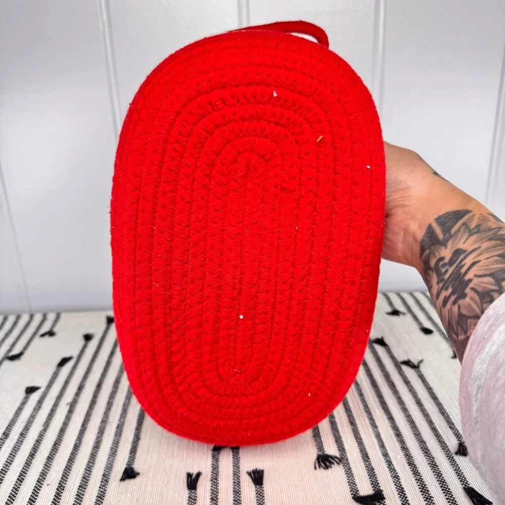 NEW Target Bullseye Playground Striped Decorative Rope Basket